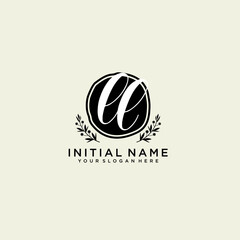LL monogram logo template vector	