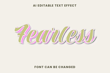 Fearless Text Effect