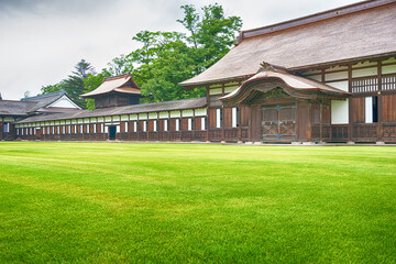 Takaoka, Japan 01 Aug, 2017- Zuiryuji Temple in Takaoka, Toyama, Japan. Zuiryuji Temple is National Treasures of Japan.