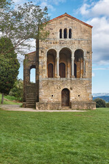 Fototapeta na wymiar Pre-romanesque building heritage in Asturias. Sta. Maria del Naranco. Spain