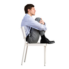 businessman in a chair