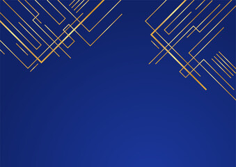 Luxury Abstract golden blue cover design background