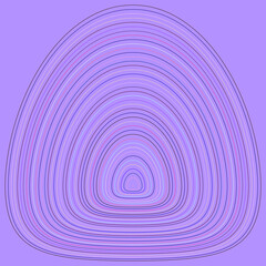 An abstract arcuate figure of many subtle elements. 3d.