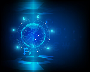 Global Currency. Money transfer. Stock Exchange