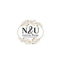 NU Beautiful elegant logos or wedding monograms collection