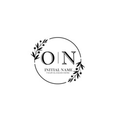 ON Hand drawn wedding monogram logo