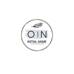 ON Hand drawn wedding monogram logo