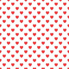 Hearts for Valentine's Day. A postcard with hearts for February 14. Seamless repeating pattern. Background for scrapbooking, albums, advertising, printing, websites, mobile screensavers, bloggers.