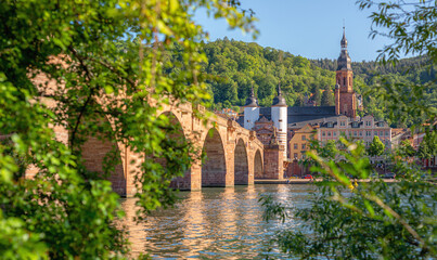 Heidelberg Alte Brücke - obrazy, fototapety, plakaty