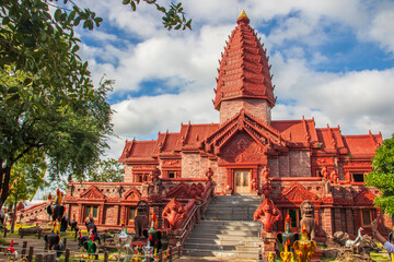 The Thai Temple Wat Phrai Phatthana  District Phu Sing of the province of Sisaket in the border area between Thailand and Cambodia is well worth seeing