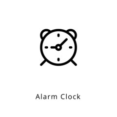 Alarm Clock icon in vector. Logotype