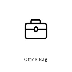 Office Bag icon in vector. Logotype