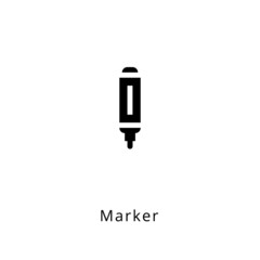 Marker icon in vector. Logotype
