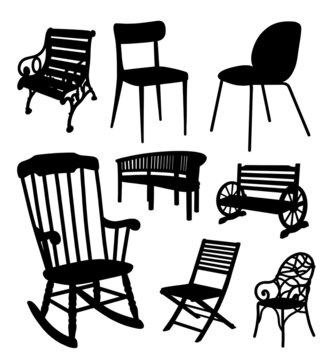 outdoor chairs silhouette good use for any design you want