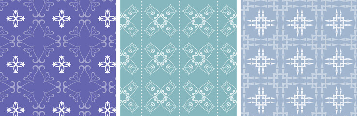 Blue and white background - vector