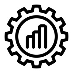 data analytics line icon