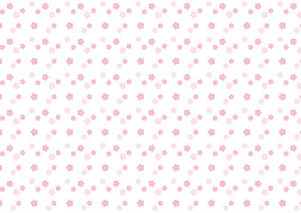 桜スウォッチパターンテクスチャ08【白地/ピンク】