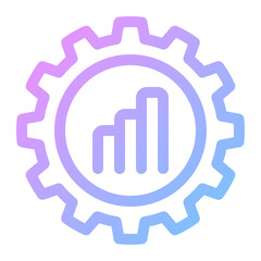 data analytics gradient icon