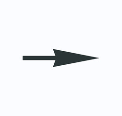 Fototapeta na wymiar arrow symbol for website or web template. arrow icon vector on white background 