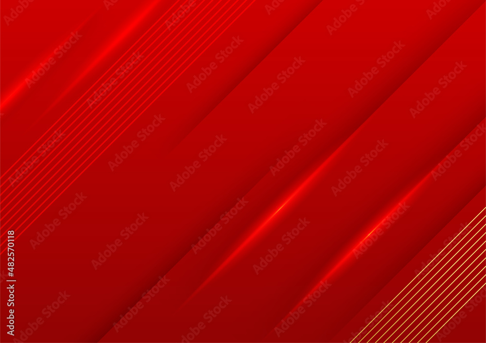 Poster abstract red and gold soft background
