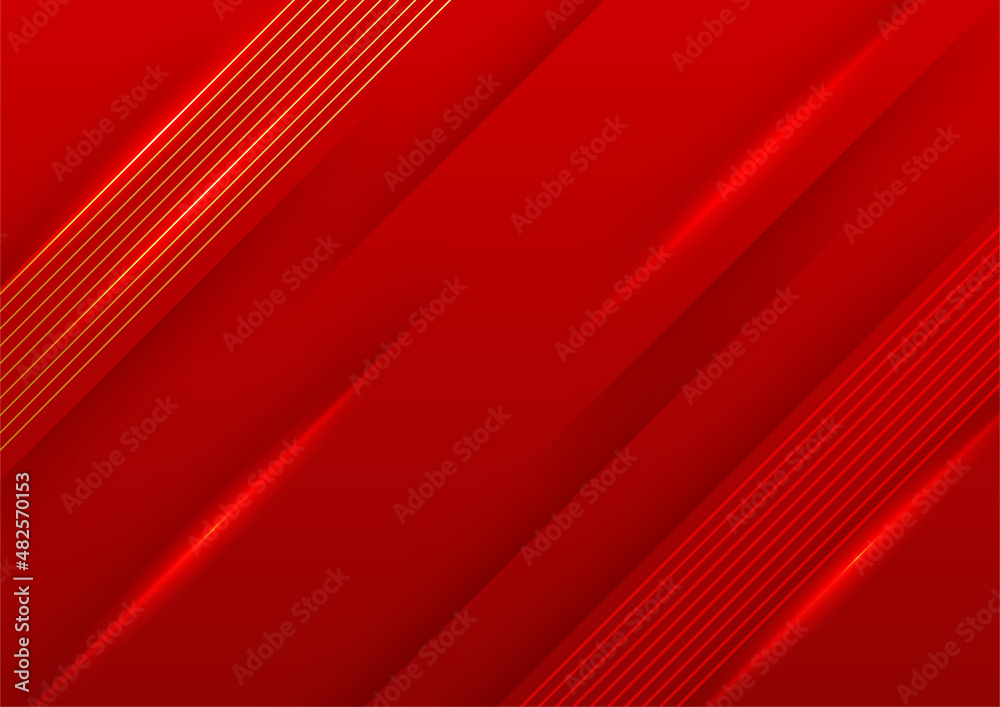 Wall mural abstract red and gold soft background