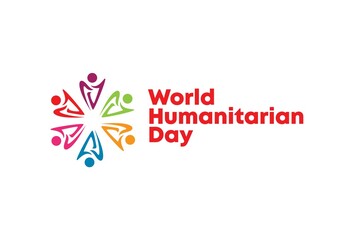 Obraz premium World Humanitarian Day Vector Template Design Illustration