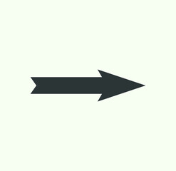 Fototapeta na wymiar arrow symbol for website or web template. arrow icon vector on white background 