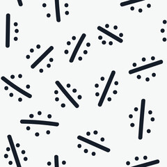 Simple vector seamless pattern with lines and dots