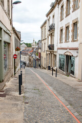 Quimperlé. Rue reliant la ville haute à la ville basse. Finistère. Bretagne