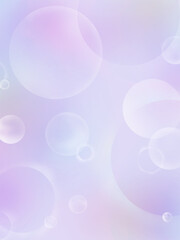 薄紫色の背景に浮かぶしゃぼん玉（タテ）