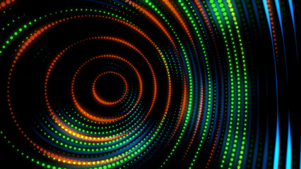 abstract glowing circles. background with light circles