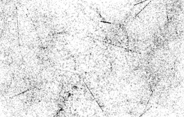 Dark Messy Dust Overlay Distress Background. Easy To Create Abstract Dotted, Scratched, Vintage Effect With Noise And Grain 
