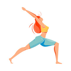 Yoga Position Flat Icon