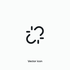 Unlink vector icon for UI and UX. Premium quality.