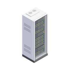Isometric Server Rack