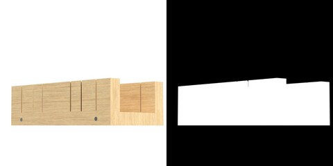 3D rendering illustration of a mitre box