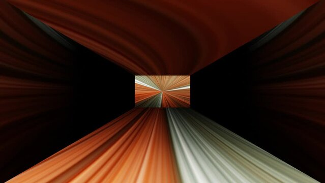 Parallax Art - Bewegung durch den Raum, endlose, verwischende Farbmuster gleiten vor&uuml;ber - 3D parallax Animation