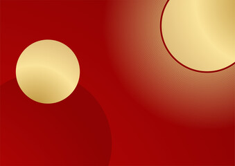 Luxury Abstract red gold cover design background