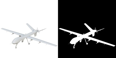 Fototapeta na wymiar 3D rendering illustration of a uav drone