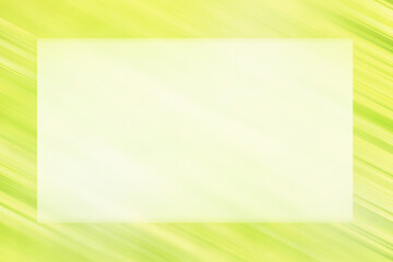 Yellow green mint bright gradient background with diagonal light stripes with border frame stroke.