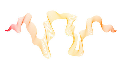 Abstract backdrop with wave gradient lines