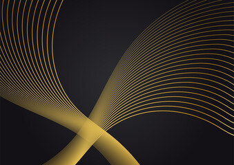 Luxury Abstract golden black cover design background