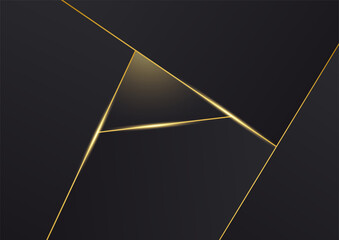 Luxury Abstract golden black cover design background