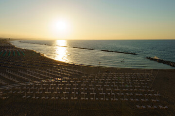 Beach of Termoli, city in Campobasso province, Molise, Italy