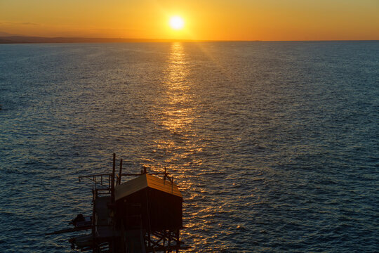 Beach of Termoli, city in Campobasso province, Molise, Italy