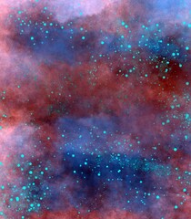 abstract background with stars 
sky
space
digital painting