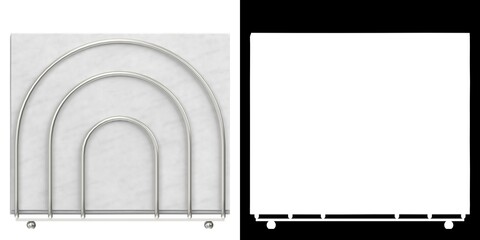 3D rendering illustration of a napkin holder