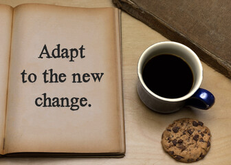 Adapt to the new change.