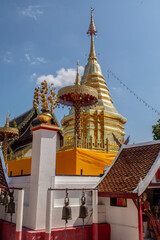 Within Wat Phra That Doi Kham is a Buddhist temple in Chiang Mai province northern of Thailand.