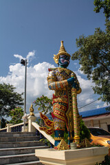 Within Wat Phra That Doi Kham is a Buddhist temple in Chiang Mai province northern of Thailand.